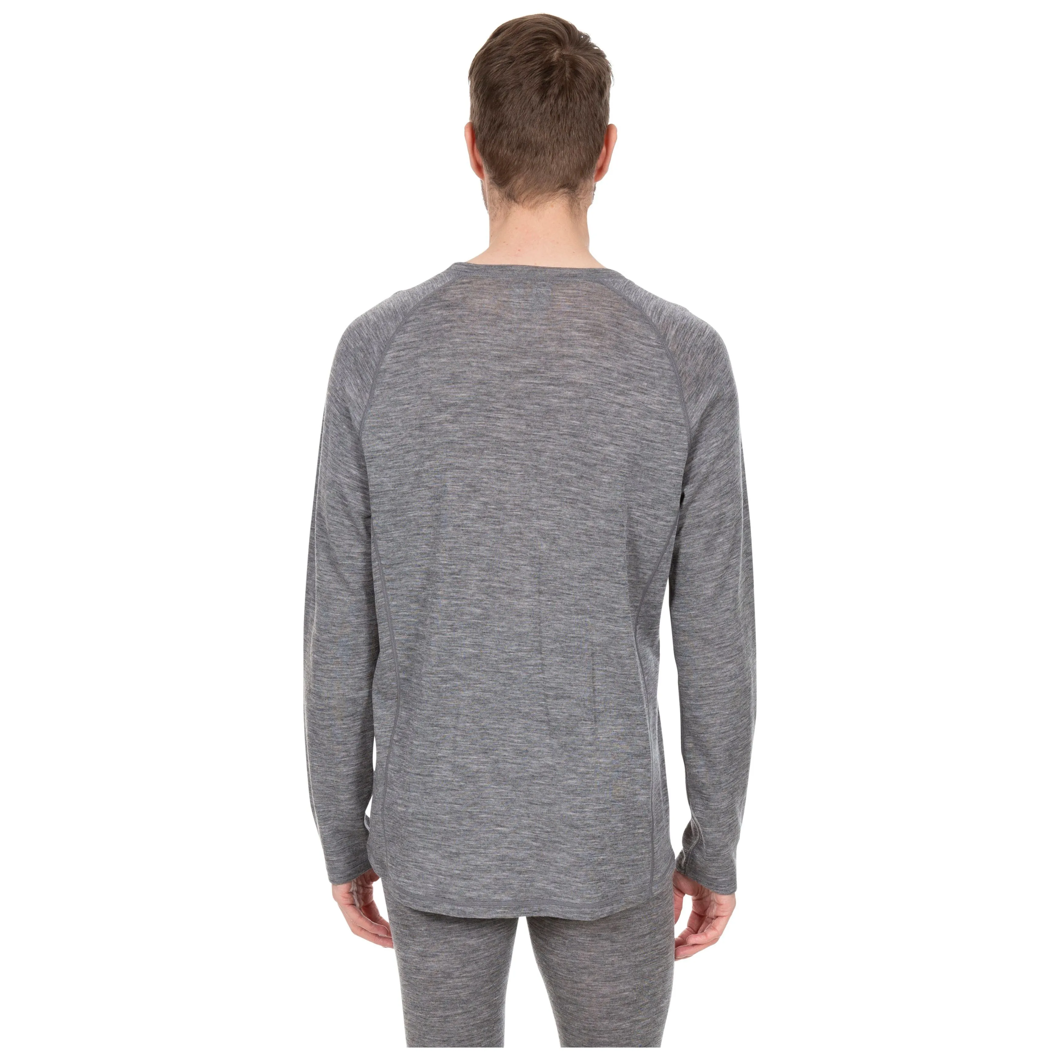 Wexler Men's 100% Merino Wool Base Layer Top in Dark Grey