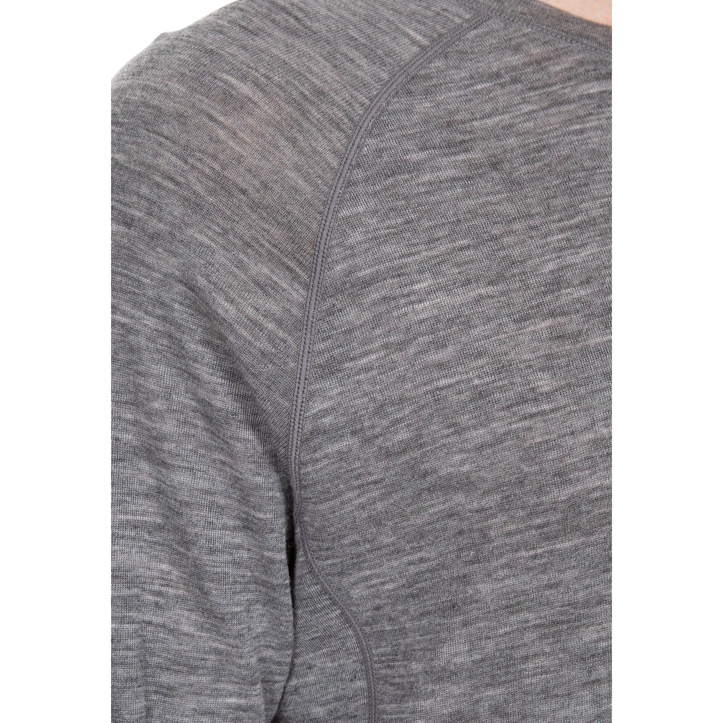 Wexler Men's 100% Merino Wool Base Layer Top in Dark Grey