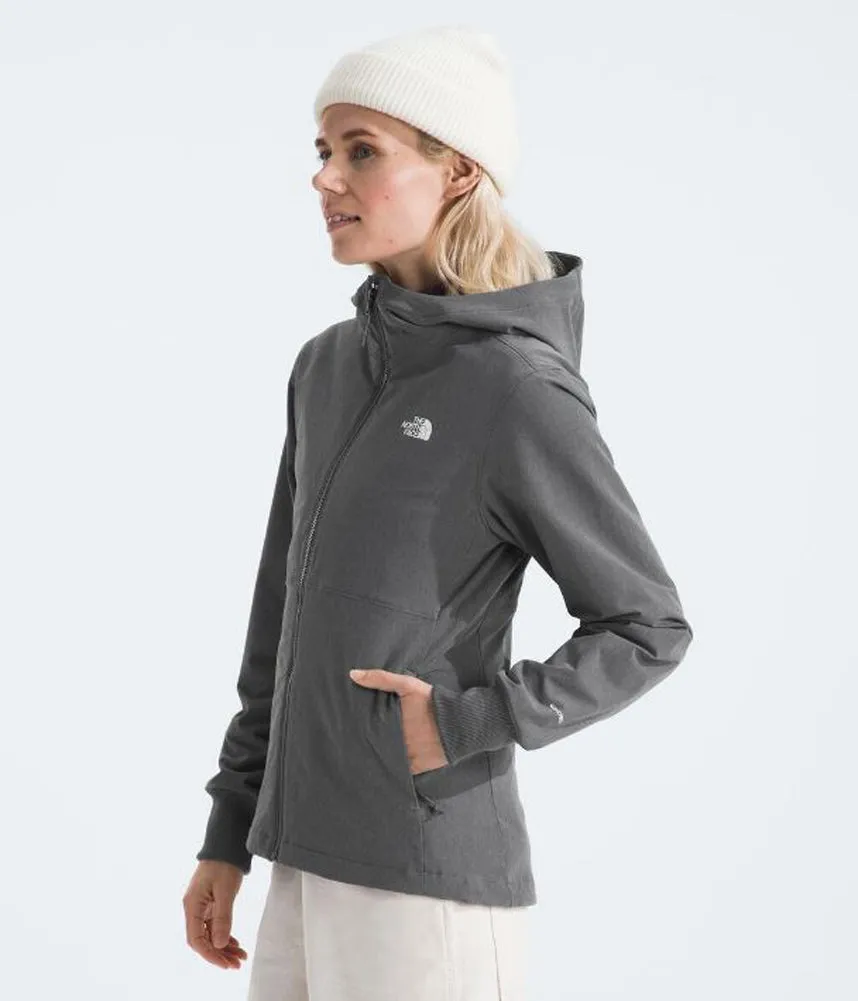 Women's Shelbe Raschel Hoodie in Smoked Pearl by The North Face