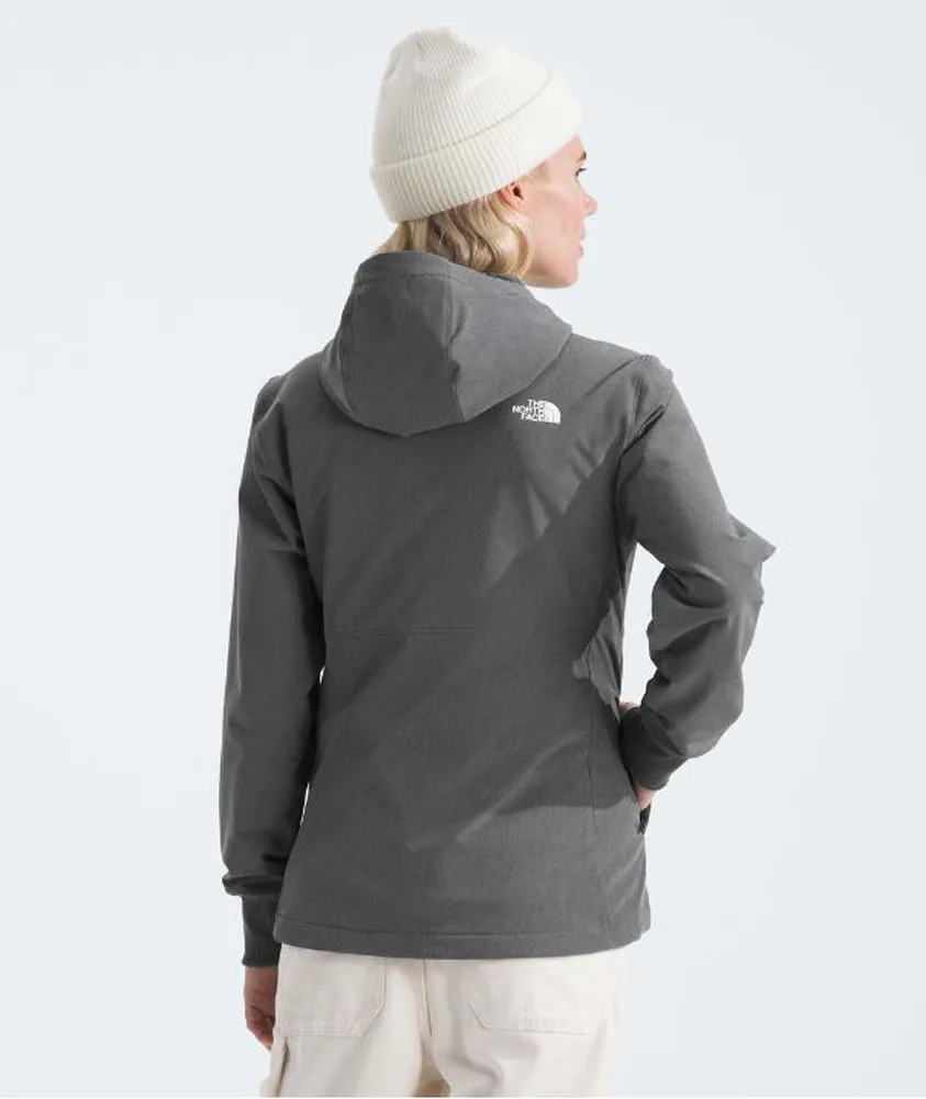 Women's Shelbe Raschel Hoodie in Smoked Pearl by The North Face