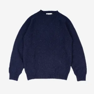 Wool Nep Twist Crew Sweater - Jura