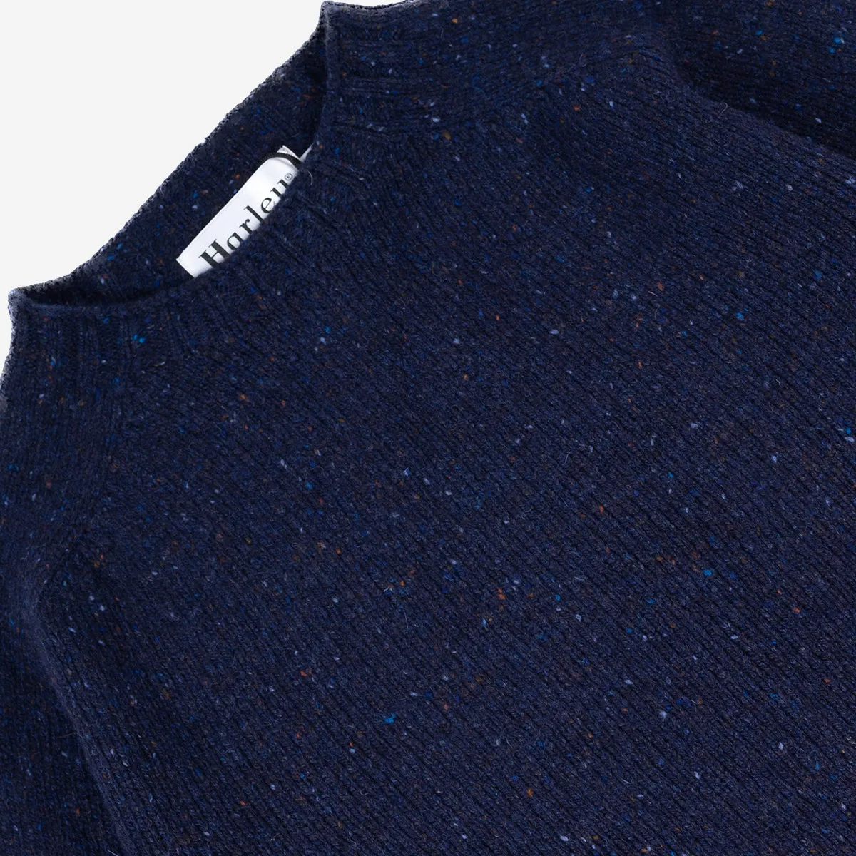 Wool Nep Twist Crew Sweater - Jura